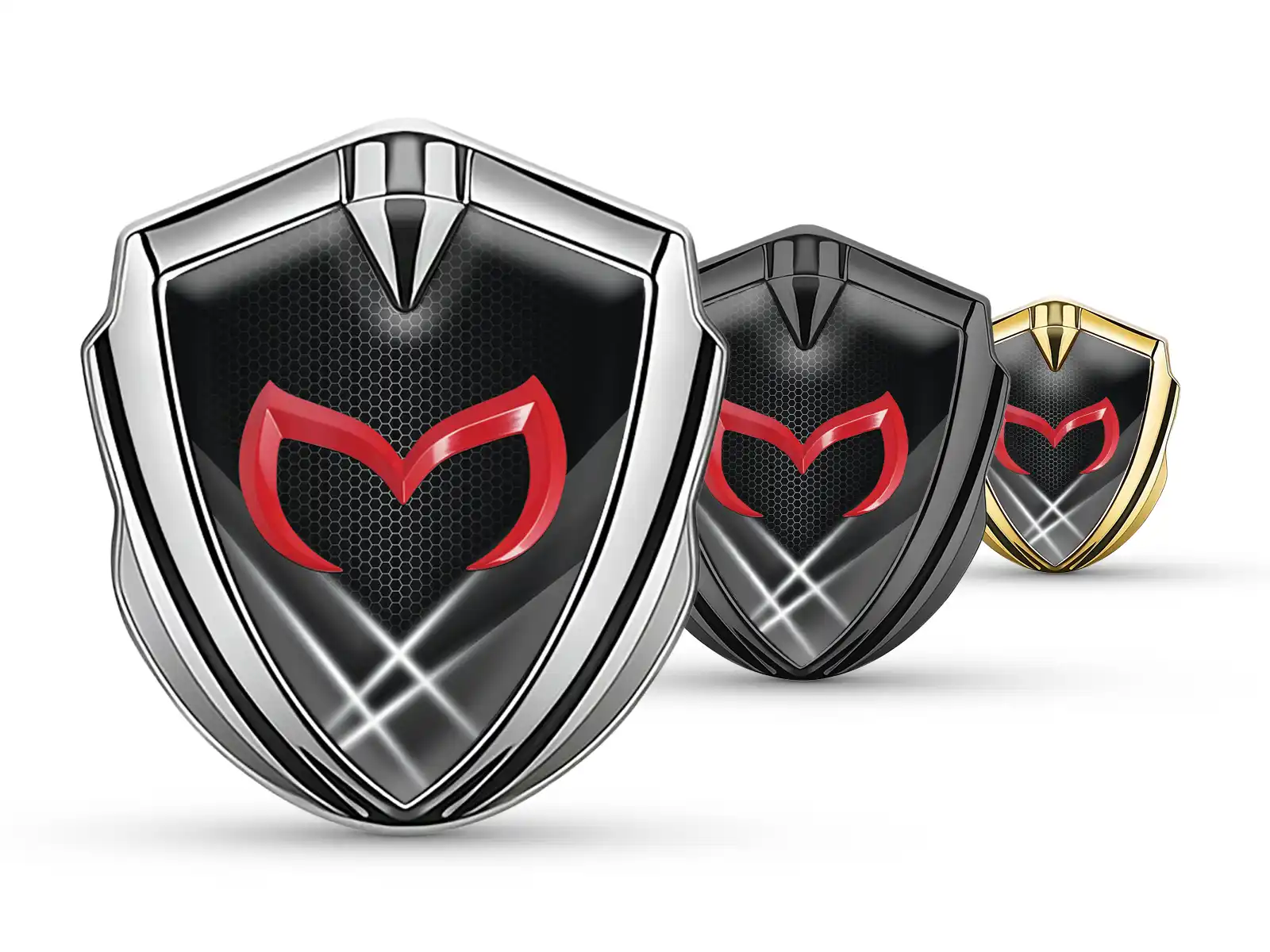Mazda Car Badges Modern Look High-End Metal Style